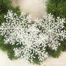 Load image into Gallery viewer, 30pcs 11cm Christmas Artificial Snowflake Christmas Tree Decor Snow Fake Snowflakes Christmas decorations for home noel
