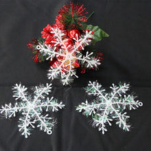 Load image into Gallery viewer, 30pcs 11cm Christmas Artificial Snowflake Christmas Tree Decor Snow Fake Snowflakes Christmas decorations for home noel
