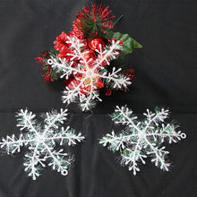 Load image into Gallery viewer, 30pcs 11cm Christmas Artificial Snowflake Christmas Tree Decor Snow Fake Snowflakes Christmas decorations for home noel
