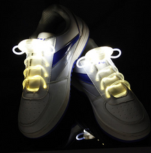 Load image into Gallery viewer, Led Sport Shoe Laces Glow Shoe Strings Round Flash Light Shoelaces
