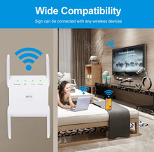Load image into Gallery viewer, 5 Ghz WiFi Repeater Wireless Wifi Extender 1200Mbps Wi-Fi Amplifier 802.11N Long Range Wi fi Signal Booster 2.4G Wifi Repiter

