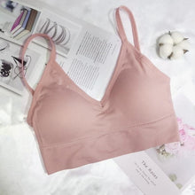 Load image into Gallery viewer, Women Sexy Crop Tops Tube Top Female Streetwear Sleeveless Camis Seamless Sports Lingerie Tee Bra Crop Top Bandeau Top Tank
