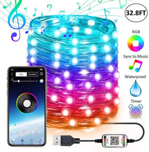 Load image into Gallery viewer, Christmas Tree Decoration Lights Custom LED String Lights App Remote Control
