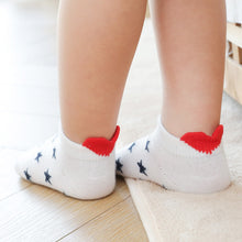 Load image into Gallery viewer, 5Pairs/lot 0-2Y Cute Lovely Short Baby Socks Red Heart for Girls Cotton Mesh Cute Newborn Boy Toddler White Sock
