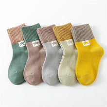 Load image into Gallery viewer, 5Pairs/lot Autmun Thick Baby Socks for Girls Cotton Newborn Boy Toddler Socks Baby Clothes Accessories Infant Baby Socks
