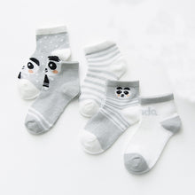 Load image into Gallery viewer, 5Pairs/lot Infant Baby Socks Summer Mesh Thin Baby Socks for Girls Cotton Newborn Boy Toddler Socks Baby Clothes Accessories
