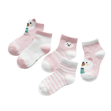 Load image into Gallery viewer, 5Pairs/lot Infant Baby Socks Summer Mesh Thin Baby Socks for Girls Cotton Newborn Boy Toddler Socks Baby Clothes Accessories
