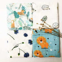 Load image into Gallery viewer, 60*60cm Muslin Bamboo Cotton Baby Blanket Baby Newborn Blankets Newborn Swaddle Wrap Burp Cloths Towel Pielucha dropshipping
