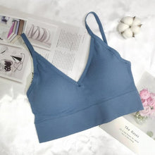 Load image into Gallery viewer, Women Sexy Crop Tops Tube Top Female Streetwear Sleeveless Camis Seamless Sports Lingerie Tee Bra Crop Top Bandeau Top Tank
