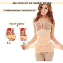 Load image into Gallery viewer, 3in1 Belly/Abdomen/Pelvis Postpartum Belt Body Recovery Shapewear Belly Slim Waist Cinchers Breathable Waist Trainer Corset
