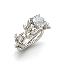 Load image into Gallery viewer, European and American fashion zircon jewelry Princess engagement ring
