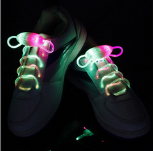 Load image into Gallery viewer, Led Sport Shoe Laces Glow Shoe Strings Round Flash Light Shoelaces
