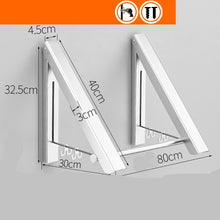 Load image into Gallery viewer, Punch-free Space Aluminum Foldable Invisible Folding Retractable Wall Hanger for Waterproof Hanging Underwear Coat Hanger
