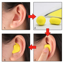 Load image into Gallery viewer, 60pcs/set Moldable Shaped PU Anti-noise Ear Plugs Noise Reduction Sleeping Protection Soft Anti-Snoring Health Care Earplugs
