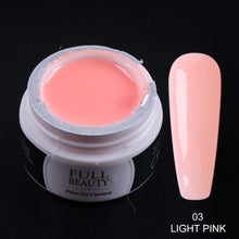 Load image into Gallery viewer, 15ml Quick Building Gel for Nail Extension Acrylic White Clear UV Builder Gel Manicure Nail Art Prolong Forms Tips LA1623
