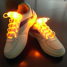 Load image into Gallery viewer, Led Sport Shoe Laces Glow Shoe Strings Round Flash Light Shoelaces
