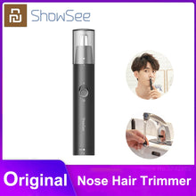 Load image into Gallery viewer, 2020 New Showsee Electric Mini Nose Hair Trimmer Portable Ear Nose Hair Shaver hair Clipper Waterproof Safe Cleaner
