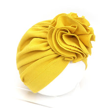 Load image into Gallery viewer, Autumn New Baby Hat Boy Girl Flower Cotton Turban Hats Baby Beanie Caps Newborn Photography Props Kids Cap Baby Accessories

