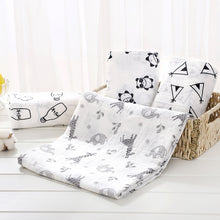 Load image into Gallery viewer, Baby Blanket Bath Towel Bamboo Swaddle Blanket Diaper Gauze Muslin Blanket 120 Baby Blankets Newborn Blanket Swaddle Cotton
