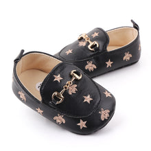 Load image into Gallery viewer, Baby Boy Shoes for 0-18 M with Bees Stars Newborn Baby Casual Shoes Toddler Infant Loafers Shoes Cotton Soft Sole Baby Moccasins
