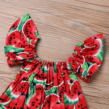 Load image into Gallery viewer, Baby Girl Flower Tops Headband Bow 2pcs Outfits Newborn Baby Girls Clothing Bodysuit Jumpsuit Clothes Set
