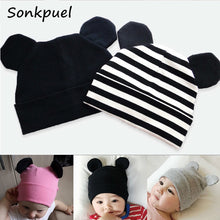 Load image into Gallery viewer, Baby Hat With Ears Cotton Warm Newborn Accessories Baby Girl Boy Winter spring Hat For Kids Infant Toddler Beanie Cap Girls Hat
