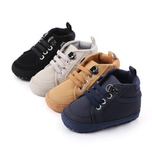 Load image into Gallery viewer, Baby Shoes Boy Newborn Infant Toddler Casual Comfor Cotton Sole Anti-slip PU Leather First Walkers Crawl Crib Moccasins Shoes

