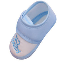 Load image into Gallery viewer, Baby Shoes Cotton Newborn Pink Girls Infant Shoes Prewalkers Crib Footwear Nonslip for 0-12M Baby Blue Boys Soft Sole Shoe
