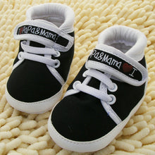 Load image into Gallery viewer, Baby Shoes I Love PaPa&amp;MaMa Letter Printed Soft Bottom Footwear Heart-shaped 0-18M Newborn First walker
