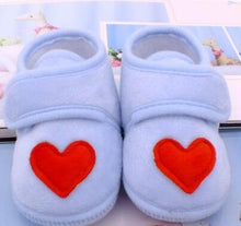 Load image into Gallery viewer, Baby Shoes Red Heart Newborn Pink Girls Infant Shoes Prewalkers Crib Shoes Nonslip Black Baby Boys 2019 New SandQ Baby Sweet
