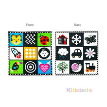 Load image into Gallery viewer, Baby Toys For Newborn Soft Cloth Book 0-12 Months Kids Learning Educational Black/White Cognition Rustle Sound Newspaper
