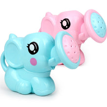 Load image into Gallery viewer, Baby cartoon elephant shower cup newborn child shower shampoo cup baby shower water spoon bath cup 2 color
