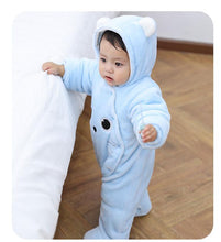 Load image into Gallery viewer, Baby onesie thickened autumn and winter style male and female baby Hayi newborn autumn clothes winter cotton-padded clothes craw
