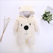 Load image into Gallery viewer, Baby onesie thickened autumn and winter style male and female baby Hayi newborn autumn clothes winter cotton-padded clothes craw
