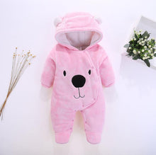 Load image into Gallery viewer, Baby onesie thickened autumn and winter style male and female baby Hayi newborn autumn clothes winter cotton-padded clothes craw
