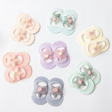 Load image into Gallery viewer, Balleenshiny Cute Lace Princess Newborn Kids Socks Hollow Cotton Big Flower Baby Socks Warm Ankle Infant Baby Girl Floor Socks
