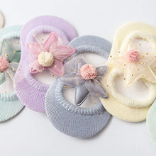 Load image into Gallery viewer, Balleenshiny Cute Lace Princess Newborn Kids Socks Hollow Cotton Big Flower Baby Socks Warm Ankle Infant Baby Girl Floor Socks
