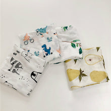 Load image into Gallery viewer, Bamboo Cotton Baby Blankets Newborn Soft Baby Blanket Muslin Swaddle Wrap Feeding Burp Cloth Towel Scarf Baby Stuff 60*60cm
