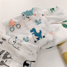 Load image into Gallery viewer, Bamboo Cotton Baby Blankets Newborn Soft Baby Blanket Muslin Swaddle Wrap Feeding Burp Cloth Towel Scarf Baby Stuff 60*60cm
