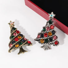 Load image into Gallery viewer, Crystal Christmas Tree Brooch Pins Wedding Collar Clip Scarf Buckle Accessory Fashion Jewelry Brooches Best Gift For Women
