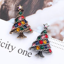 Load image into Gallery viewer, Crystal Christmas Tree Brooch Pins Wedding Collar Clip Scarf Buckle Accessory Fashion Jewelry Brooches Best Gift For Women
