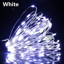 Load image into Gallery viewer, Fairy Lights Copper Wire LED String Lights Christmas Garland Indoor Bedroom Home Wedding New Year Decoration Battery Powered

