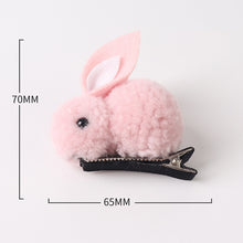 Load image into Gallery viewer, Fashion Cute Ball Rabbit Hair Ring Female Tie Rope Korean Elastic Rubber Hair Bands Bunny Hair Clip Children's Hair Accessories

