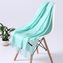 Load image into Gallery viewer, Fashion Solid Color 2020 Women Scarf Winter Hijabs Tessale Tassels Long Lady Shawls Cashmere Like Pashmina Hijabs Scarves Wraps
