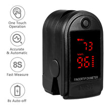 Load image into Gallery viewer, Portable Blood Oxygen Monitor Finger Pulse Oximeter Oxygen Saturation Monitor Fast Shipping within 24hours (without Battery)
