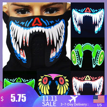 Load image into Gallery viewer, Fashion Wire LED Halloween Easter Rave Mask Luminous Costume Mask Party Easter Decor Gift
