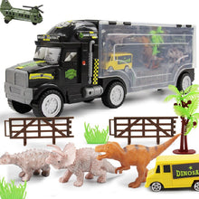 Load image into Gallery viewer, Agnicy Children's Large Tractor Truck Dinosaur Transport Truck Storage Portable Car Model Toys
