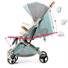 Load image into Gallery viewer, Babyfond 5.8KG Light Stroller Gold Frame Car Portable Carriage Umbrella Baby Stroller Newborn Travelling Pram On Plane Gifts
