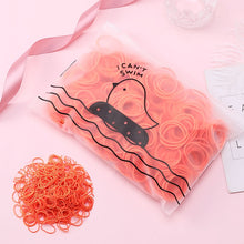 Load image into Gallery viewer, 100pcs/Set Bag Packed Girls Cute Colorful Elastic Hair Bands Gum For Ponytail Holder Scrunchie Headband Fashion Hair Accessories
