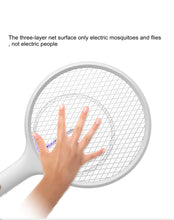 Load image into Gallery viewer, Electric Mosquito Swatter Mosquito Killer Lamp USB Rechargeable Desktop Wall Mounted Killer Trap 3500V Electric Shock With Light
